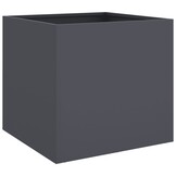 vidaXL Plantenbakken 2 st 42x40x39 cm staal antracietkleurig