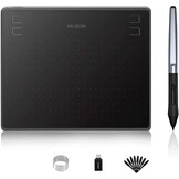 HUION 2020 Nieuwe HS611 (spacegrijs), Professionele Tekentablets, Batterijloze PW500 Digitale Pen, Uitgerust met Multimedia-aanraakknoppen (Instelbaar Volume, Muziek Afspelen), Ondersteuning voor OTG - Maat 10,2 x 6,36 Inch