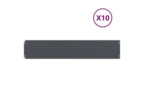 Gazonrand 10x Koudgewalst Staal - Antraciet - 35% Korting