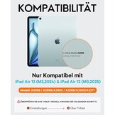 Hoes met QWERTZ Toetsenbord & Trackpad voor iPad Air 13" (M2, 2024) - 47% Korting