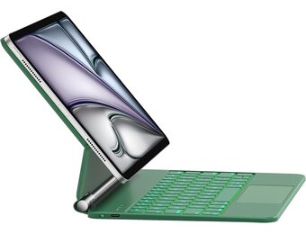 Groen Toetsenbord met Touchpad voor iPad Air/Pro 11" (QWERTZ) - 34% Korting
