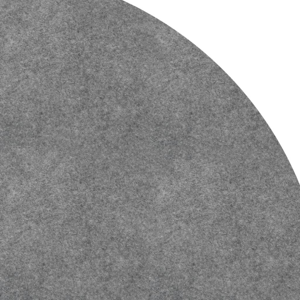 Zwembadgrondzeil Polyester Geotextiel Ø550 cm Lichtgrijs (40% Korting!)