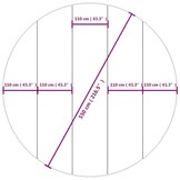 Zwembadgrondzeil Polyester Geotextiel Ø550 cm Lichtgrijs (40% Korting!)