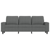 VidaXL Driezitsbank 180 cm Stof Donkergrijs - 35% Korting!