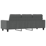 VidaXL Driezitsbank 180 cm Stof Donkergrijs - 35% Korting!