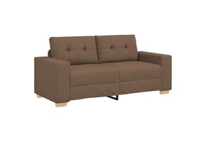 VidaXL Loveseat Bank Bruin 140cm Stof - 35% Korting