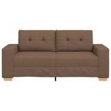 VidaXL Loveseat Bank Bruin 140cm Stof - 35% Korting