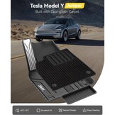41% Korting: 10-delige TPE Mattenset voor Tesla Model Y 2025-2026 Juniper - Zwart