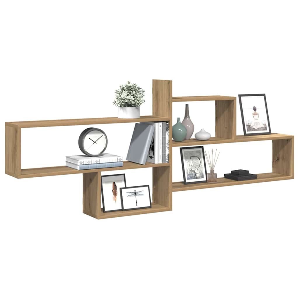 vidaXL Wandschap Eikenhout 167,5x18x68cm - 34% Korting