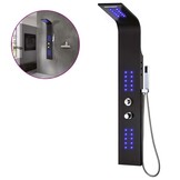 vidaXL Douchepaneel Aluminium Zwart - 30% Korting!