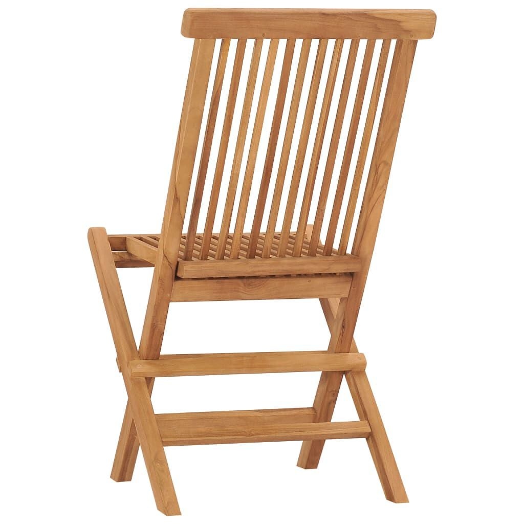 4x Teakhouten Tuinstoelen Inklapbaar - 35% Korting