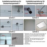 Infrarood Paneel 1000W - Plafondmontage - incl. Afstandsbediening - 34% Korting