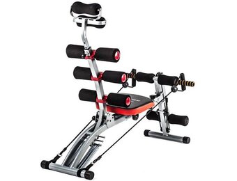 TechFit Abs krachttraining, All Crunch, Multifunctionele 6-in-1 Bank, Buik Gym Buik, Verticale Fitnessapparatuur, Opvouwbare Krachtbank voor het hele lichaam