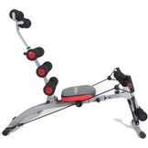 TechFit Abs krachttraining, All Crunch, Multifunctionele 6-in-1 Bank, Buik Gym Buik, Verticale Fitnessapparatuur, Opvouwbare Krachtbank voor het hele lichaam
