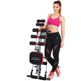 TechFit Abs krachttraining, All Crunch, Multifunctionele 6-in-1 Bank, Buik Gym Buik, Verticale Fitnessapparatuur, Opvouwbare Krachtbank voor het hele lichaam