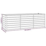vidaXL Plantenbak verhoogd 240x80x77 cm cortenstaal roestig