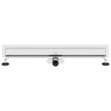 Douche Afvoer Wandmontage 80 cm Zilver Roestvrij Staal - 60% Korting
