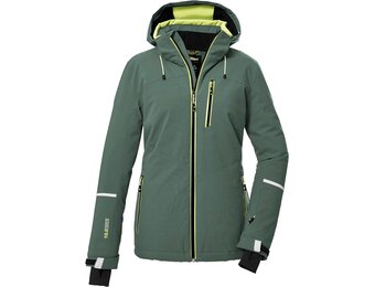 killtec Ksw 81 Wmn Ski Jckt dames Ski-jack/functionele jas met afritsbare capuchon en sneeuwvanger