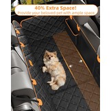 Achterbank Extender voor Honden Waterdichte & Opvouwbare Harde Bodem Hond Autostoelhoes Krasbestendige Antislip Hond Hangmat voor Auto Achterbank met Mesh Venster Universeel Past voor de