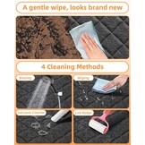 Achterbank Extender voor Honden Waterdichte & Opvouwbare Harde Bodem Hond Autostoelhoes Krasbestendige Antislip Hond Hangmat voor Auto Achterbank met Mesh Venster Universeel Past voor de