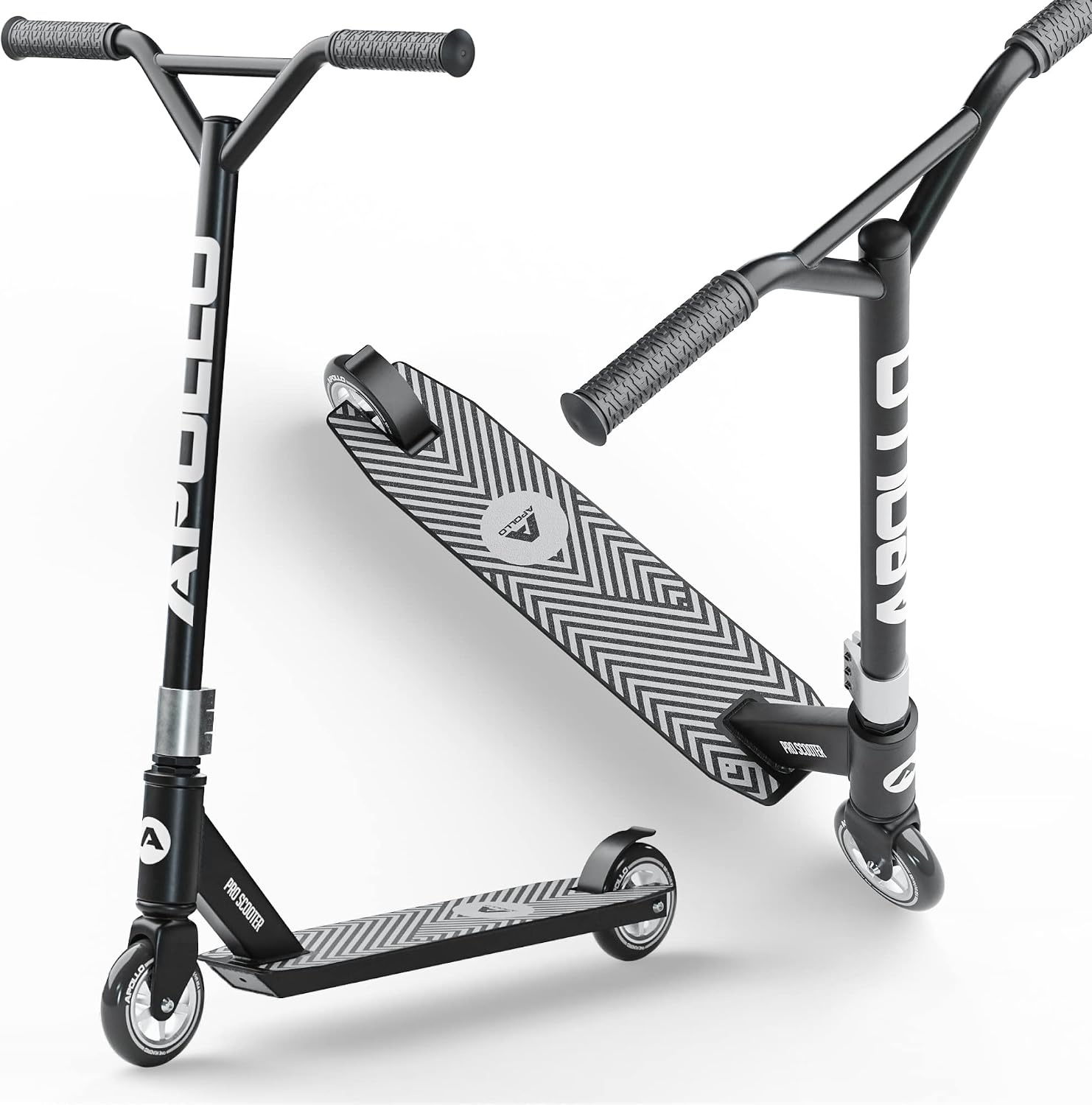 Apollo Stunt Scooter - Genius Pro - Hoogwaardige Stuntstep - Funstep - ABEC 9 Kogellagers - 100 mm Wielen met Aluminium Kern - Funscooter - Step