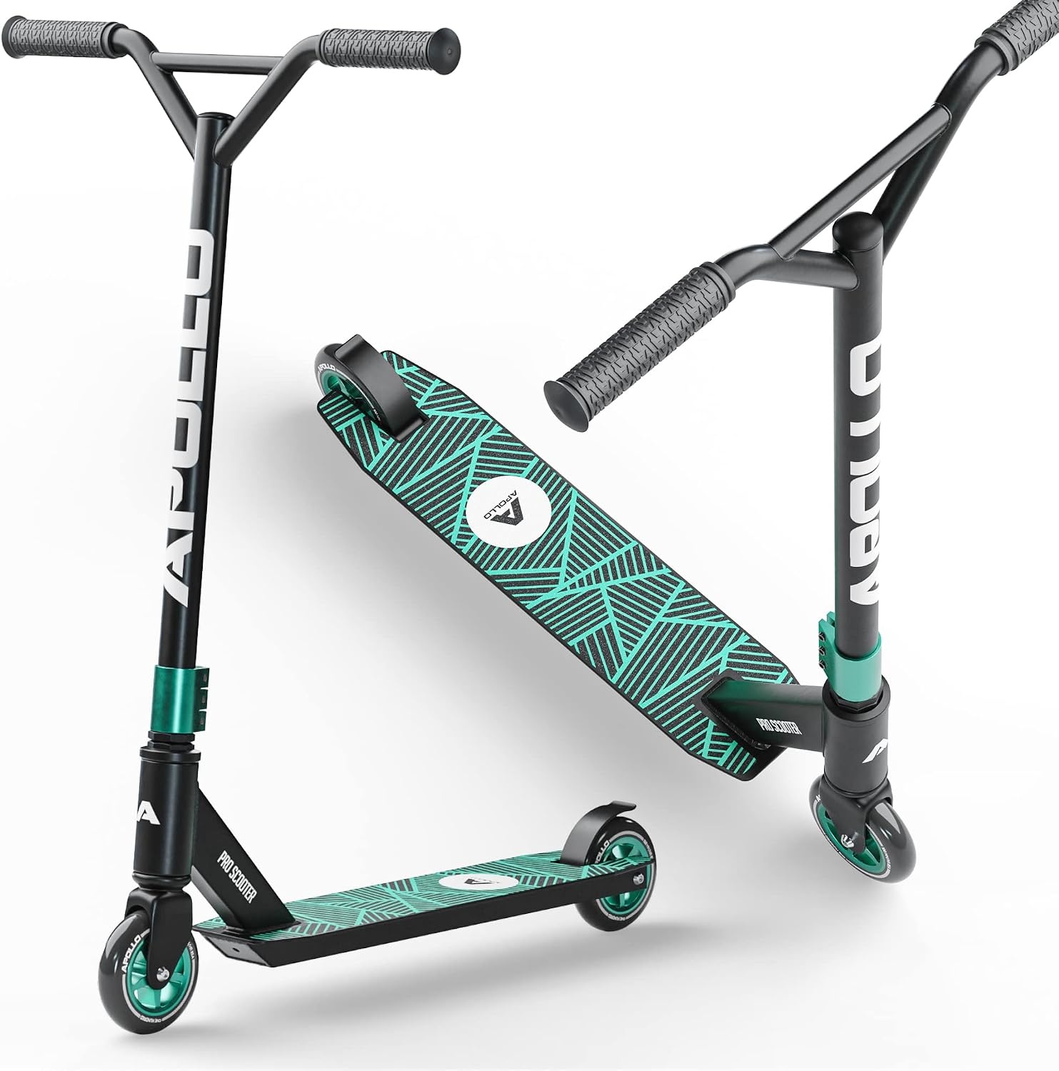 Apollo Stunt Scooter - Genius Pro - Hoogwaardige Stuntstep - Funstep - ABEC 9 Kogellagers - 100 mm Wielen met Aluminium Kern - Funscooter - Step