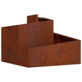 vidaXL Plantenbak Roestkleurig 60 x 60 x 50 cm weervast staal