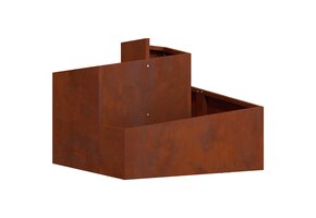 VidaXL Plantenbak Roestkleurig Staal (60x60x50cm) - 34% Korting