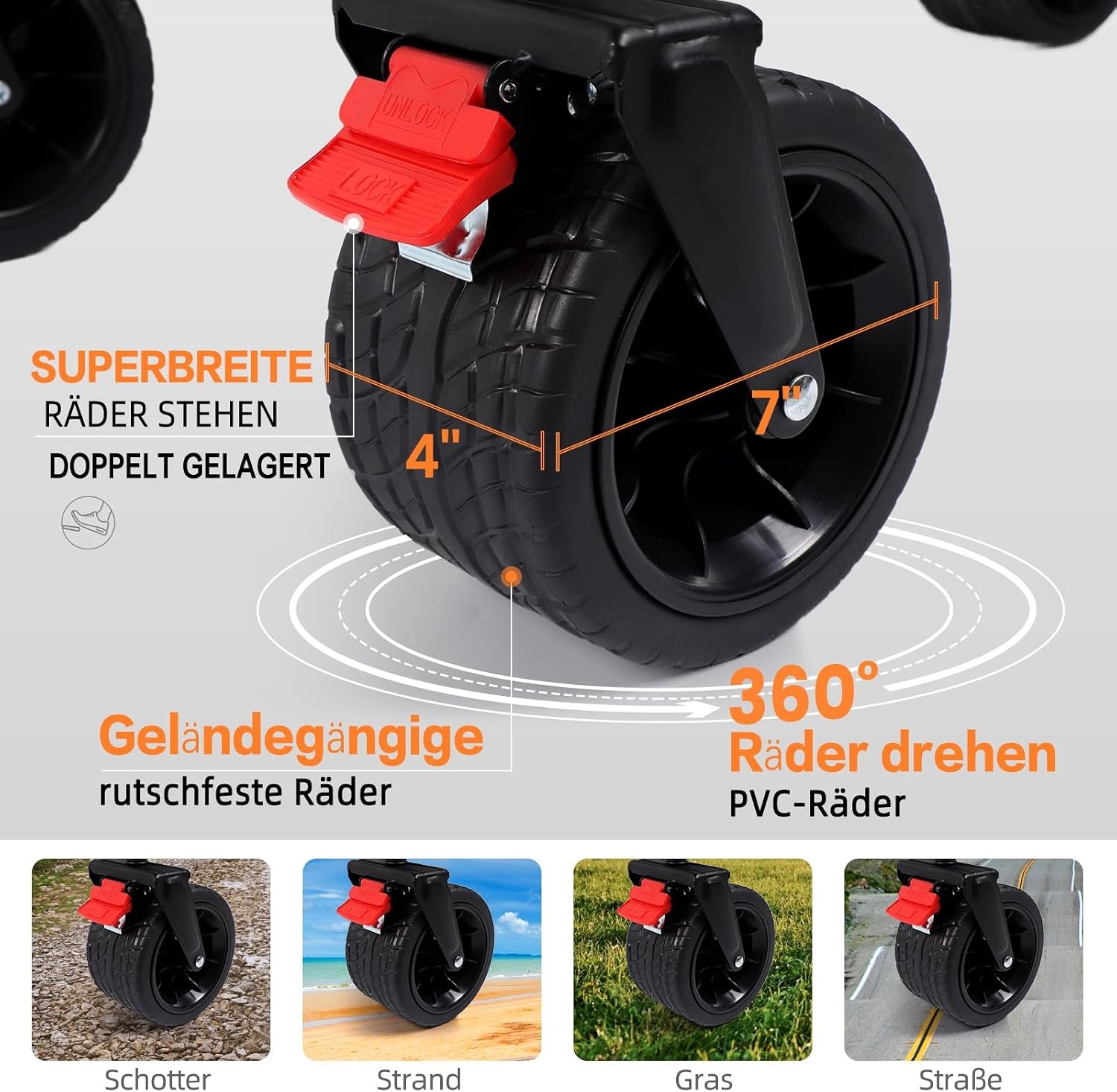 150 l opvouwbare wagen met 150 kg gewicht capaciteit, Utility trolley heavy duty met afneembare kap, grijs