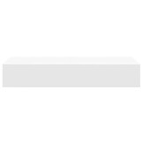 vidaXL Wandschap met lade 60x23,5x10 cm MDF wit