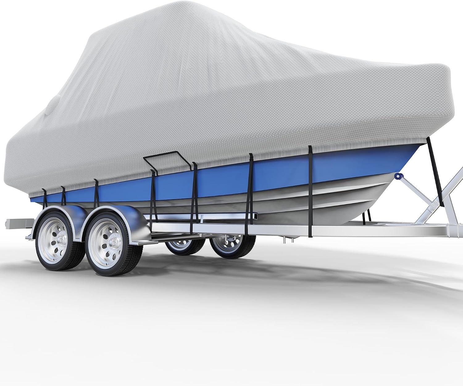 Center Console Boat Cover 22-24ft, Trailerable T-Top/Hard-Top Boat Cover, Heavy Duty Marine Grade Oxford Waterproof Boat Covers