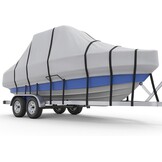 Center Console Boat Cover 22-24ft, Trailerable T-Top/Hard-Top Boat Cover, Heavy Duty Marine Grade Oxford Waterproof Boat Covers