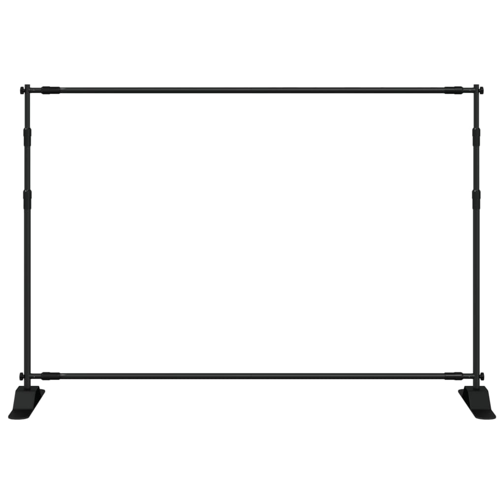 vidaXL Achtergrondstandaard 305x243 cm staal zwart