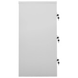 vidaXL Lockerkast 90x45x92,5 cm staal lichtgrijs en blauw