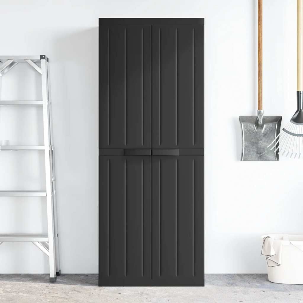 VidaXL Tuinkast Zwart - 65x37x165 cm - 35% Korting