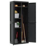 VidaXL Tuinkast Zwart - 65x37x165 cm - 35% Korting
