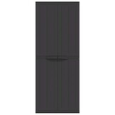 VidaXL Tuinkast Zwart - 65x37x165 cm - 35% Korting