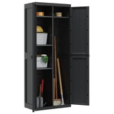VidaXL Tuinkast Zwart - 65x37x165 cm - 35% Korting