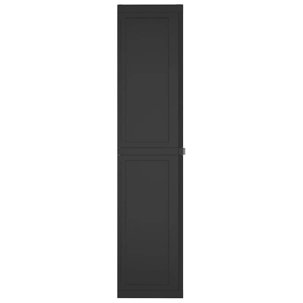 VidaXL Tuinkast Zwart - 65x37x165 cm - 35% Korting