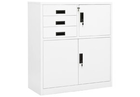 Kantoorkast Staal Wit 90x40x102cm - 54% Korting