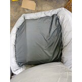 Hondenmand grijs 120x90 cm - wasbaar hondenkussen - waterdicht hondenbed