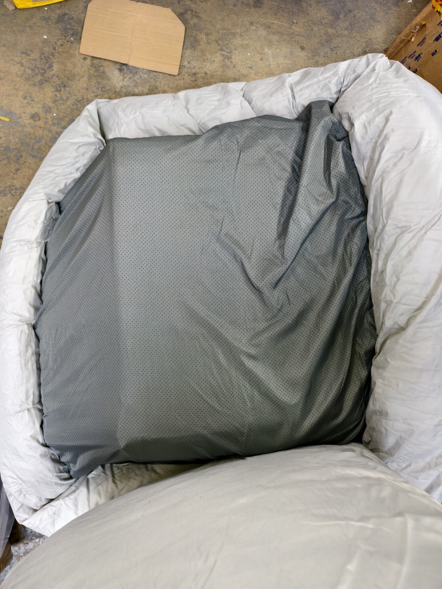 Hondenmand grijs 120x90 cm - wasbaar hondenkussen - waterdicht hondenbed
