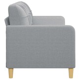 3-zitsbank lichtgrijs stof 180 cm breed - 35% korting!