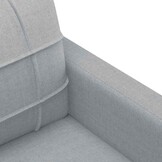 3-zitsbank lichtgrijs stof 180 cm breed - 35% korting!