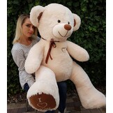 Grote Beige Bruine Teddybeer Knuffel 160 cm - 60% Korting