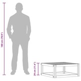 vidaXL Salontafel 68x68x29 cm massief acaciahout