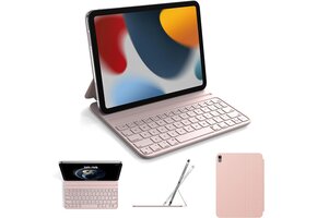 Blauwe iPad 10e Gen Toetsenbordhoes QWERTY 29% Korting
