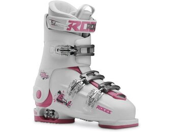 Roces Kinder Idea Free 22.5-25.5 Kinderskischuh-Verstellbar, Deep Pink-White