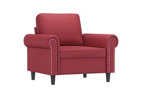 VidaXL Fauteuil Kunstleer Wijnrood - 88% Korting