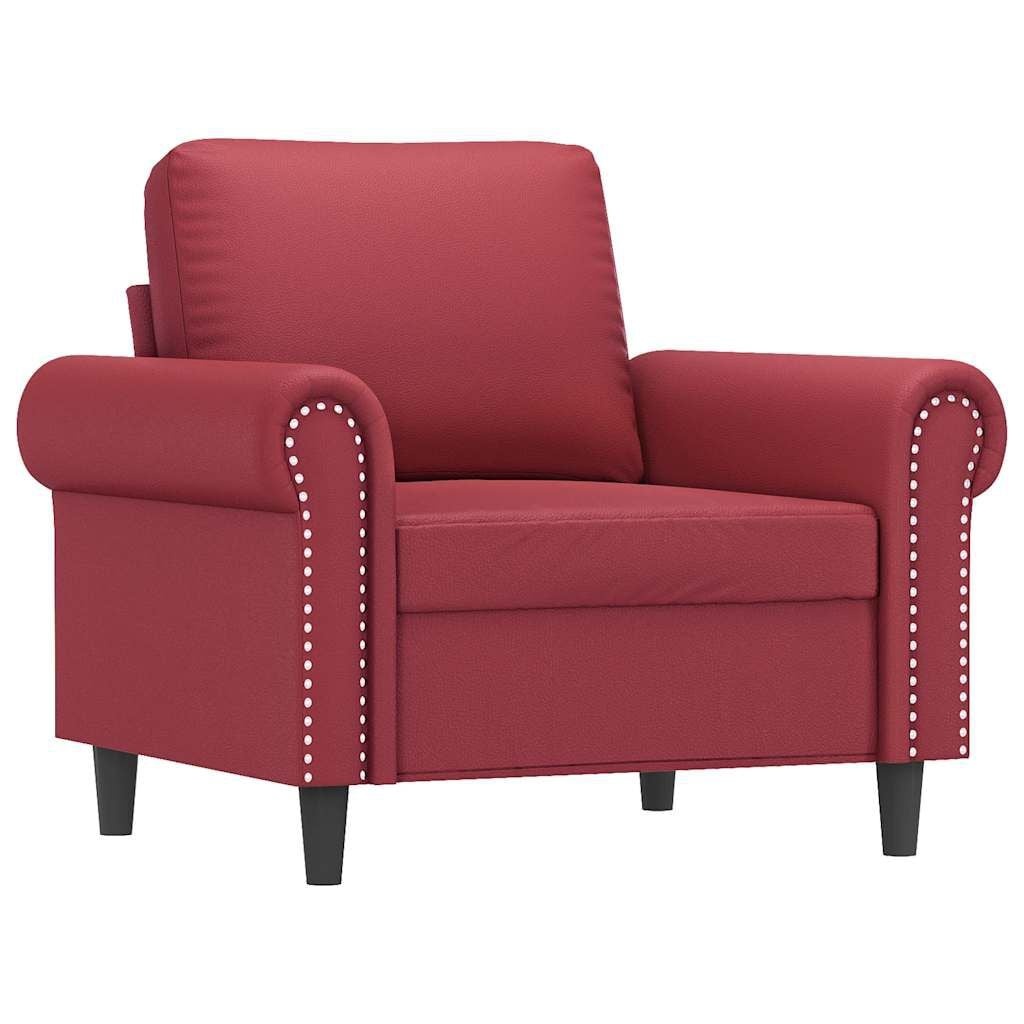 VidaXL Fauteuil Kunstleer Wijnrood - 88% Korting